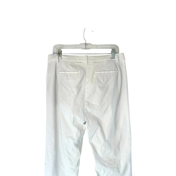 J.Jill White Office Wearever Collection Refined Woven Trouser Pants Size 10 Tall - Picture 5 of 11